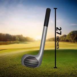 Inflatable Golf Club | Blow Up Golf Club Inflatable | Golf Party Decorations | Golf Party Supplies | Golf Club Party Prop | Silver | 27 Inches