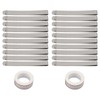 20pcs Stainless Steel Hemming Clips with 2pcs Diagonal Seam Tapes