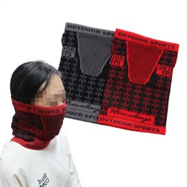 Multi-purpose Winter Thermal Sports Outdoor Motorcycle Himalayan Neck Warmer Scarf Gray 4ea