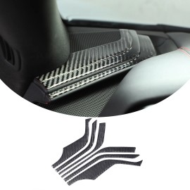 car-king888 Carbon Fiber Car Dashboard Side Panel Trim Accessories For Corvette C8 2020-2024