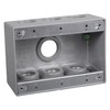 TayMac TB7100S Electrical Box 3-Gang Die Cast, Aluminum 1-Inch Thread,