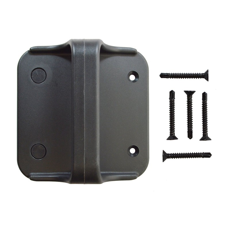 Black Nylon Polymer Gate Handle and Gate Stop | Fasteners