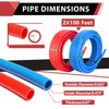 EFIELD Pex-b Pipe/Tubing, Blue & Red 1/2 inch 2 x100