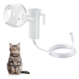 STARSUM Cat Nebulizer Cup and Inhaler Mask for Cats, White, Pet Oxygen Mask for Cats, Puppies and Small Dogs (S)