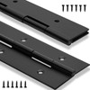 2Pack Heavy Duty Piano Hinge 18 Inch Stainless Steel Black
