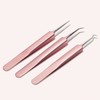 Multi-Purpose Tweezers: Ingrown Hair, Sebum, Blackhead, Blemish, Eyelash Removal Straight 2ea