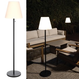 Nocturne Outdoor Solar Floor Lamp with Bluetooth Speaker | 100% Solar Powered | Fully Weatherproof | Patios, Decks, Outdoor Spaces | Cricket 2.0 (Light + Sound)