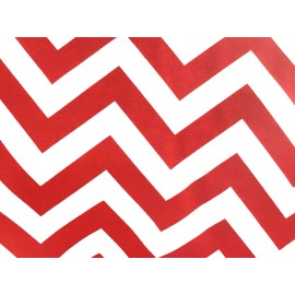 Premier Chevron Holiday Outdoor Red and White Fabric Zig Zag Lipstick BTY