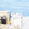 AnyDesign Under the Sea Baby Shower Invitation with Envelopes Stickers