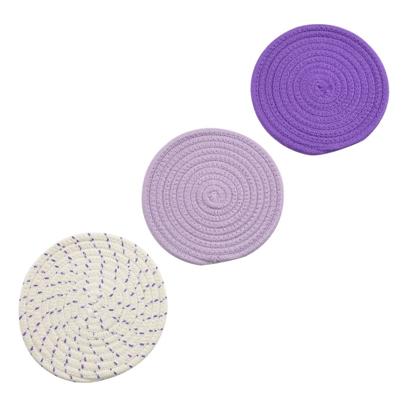 Pot Holders Set Trivets Set 100% Pure Cotton Thread Weave