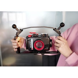 nitescuba Underwater Camera Handle Mount for GoPro Hero Underwater Camera Housing Aluminium Alloy Dual Hand Video Light Stabiliser Tray