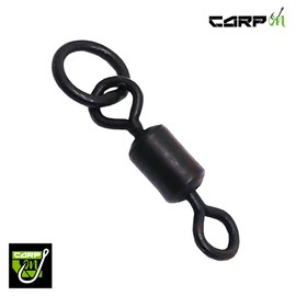 Carp On - Pack of 10 FLEXI RING ROLLING SWIVELS Size 8 Made From Brass - Classic Design Terminal Tackle for Making Your Own Fishing Rigs [15-7308]