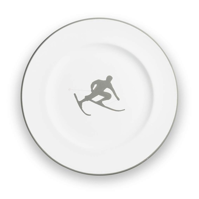 GMUNDNER KERAMIK Dessert Plate Gourmet Diameter 22 cm Grey Toni