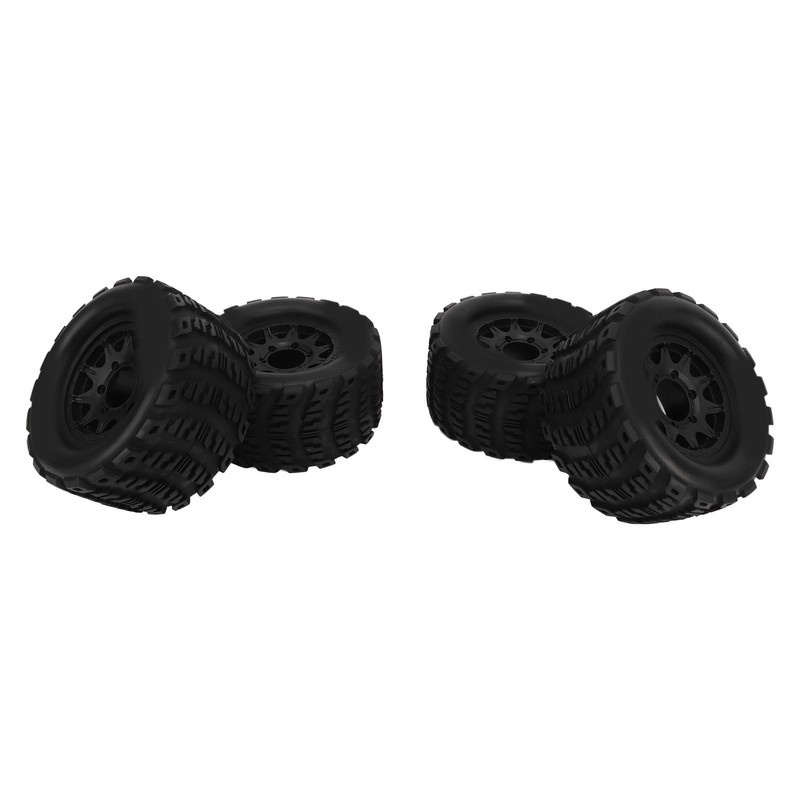 4 Pcs 1/10 RC Snow Tires Set with Wheels Strong