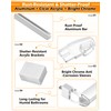 IWIWE 30" Long Chrome Framed Sliding Shower Door Towel Bar