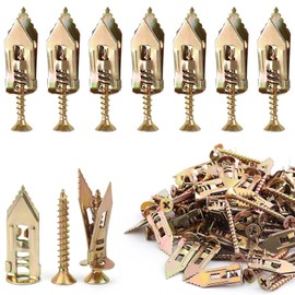 Gypsum Board Punching Anchors Gypsum Board Screws Board Anchors Gypsum Board Anchors (50 Sets) Board Anchors for Gypsum Board New Type Expansion Strong Board Anchor Screws Rotation Prevention Fixing