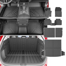 xipoqix Floor Mat Compatible with 23-25 Mazda CX50 Cargo Mat Trunk Mat Backrest Mat Cargo Liner Replacement for 2023-2025 Mazda CX-50 Accessories (Cargo Mat+Backrest Mat+Floor Mat)