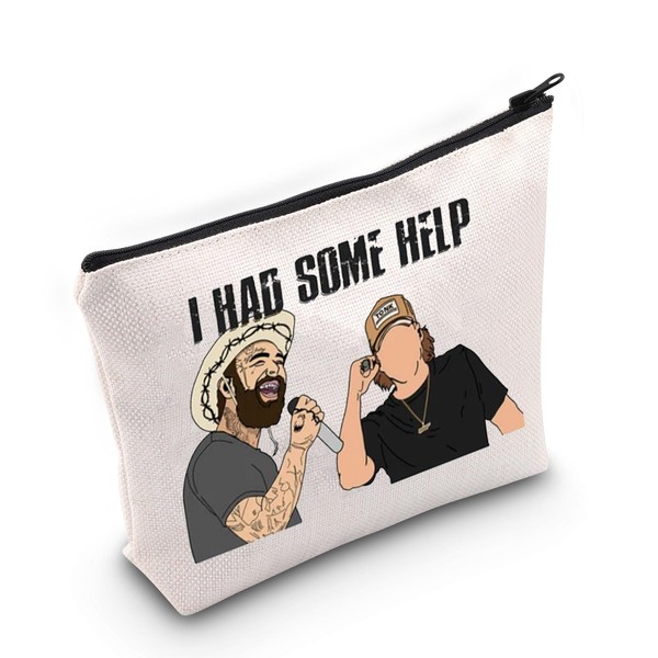 WCGXKO Country Music Inspired Makeup Bag Country Music Gift for