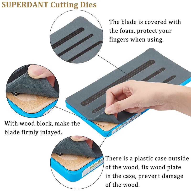 SUPERDANT Leather Cutting Dies Casual Men's Cuffs Bangles Bracelets 3