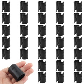 Jersvimc 36 Pair(72 Piece) 7/8 Inch Wire Shelf Lock Clips, Shelving Plastic Clips Replacement Sleeve Shelf Clips for Wood Metal Wire Shelving Post Pole