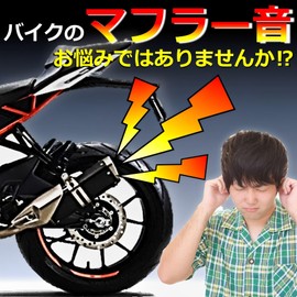 MIMIA Universal Motorcycle Silencer, Mesh Punching, Inner Silencer, Inner Baffle, Noise Cancelling, Exhaust, Volume Adjustment, Stainless Steel, Muffler 5.9 inches (150 mm), Compatible Diameter 2.4