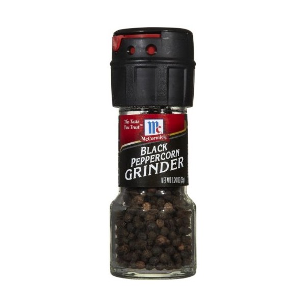McCormick's BLACK PEPPERCORN GRINDER 1.24oz (9 Pack)
