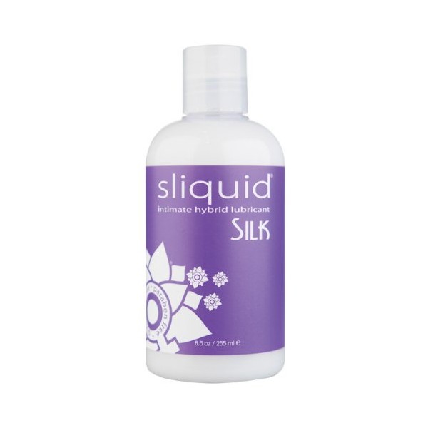 Sliquid Silk Hybrid Lube Glycerine & Paraben Free - 8.5 oz Bottle
