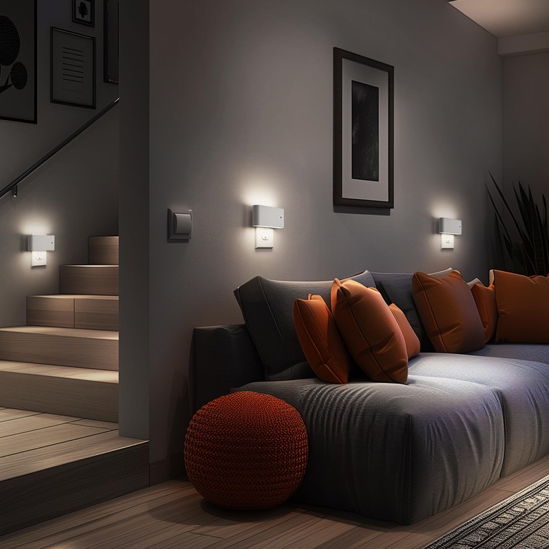 Briignite Night Lights Plug into Wall, 2 Pack, LED Night