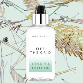 BODY EXOTICS Off the Grid Alcohol-Free Unisex Fragrance 5 Oz Free Outdoors Blend of Cypress, Bergamot, Black Currant, Earthy Oakmoss, Driftwood & Patchouli - with Plant Extracts