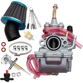 TTR90 Carburetor with Air Filter and Valve Petcock Replacement for Yamaha TTR90E 2003-2005, TTR90EV 2006, TTR90EW 2007 Carb, 5HN-14101-01-00 5HN-14101-10-00