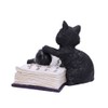 Nemesis Now Mischievous Feline Cat Figurine, Black, 10.5cm