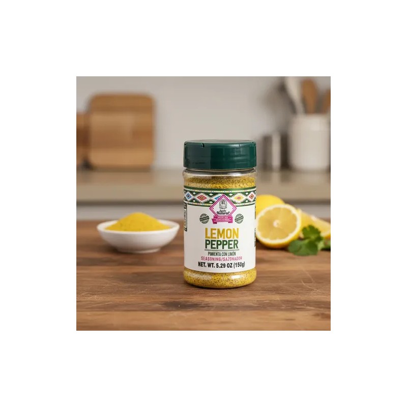 Sazonador Lemon Pepper En Polvo Sazón Natural 150g