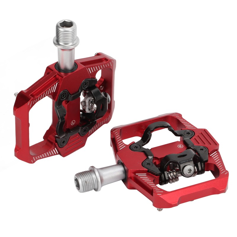 Dual Function Bicycle Pedal Flat Clipless Cleats 3 Sealed Bearings