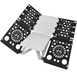 BoxLegend V3 Shirt Folding Board T Shirt Clothes Folder Durable Plastic Laundry folders Folding Boards (Black & White)