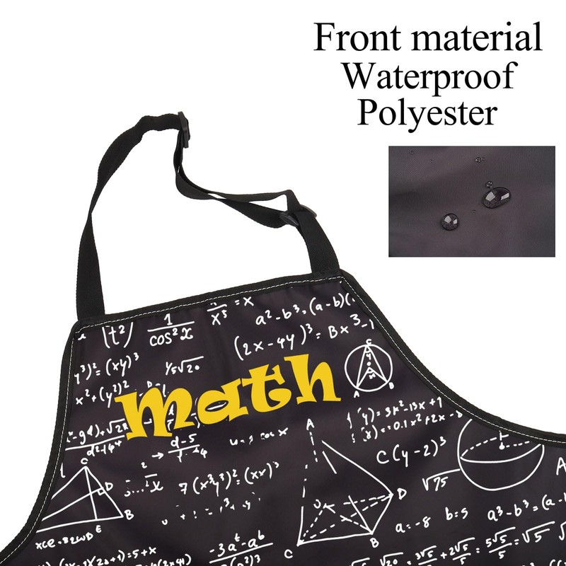 FUSTMW Math Apron with Pockets Math Gifts for Math Teacher