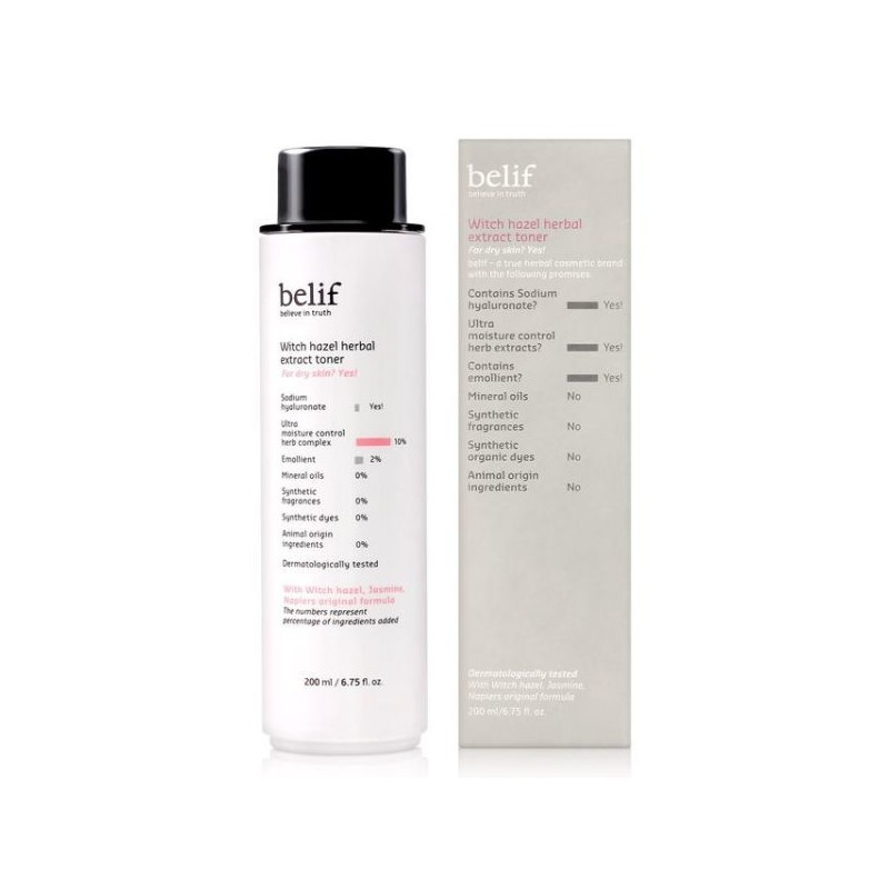 (eTV) Belif Witch Hazel Herbal Extract Toner 200ml single option