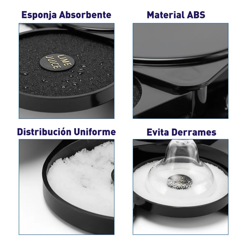 Escarchador De Vasos Y Copas 3 Bandejas Giratorias Plegables