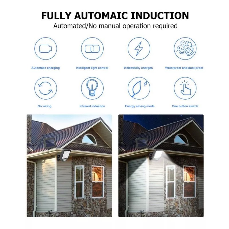 Yuqing Lámpara Solar Recargable Con Sensor De Movimientocontrol