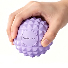 Veivoax Massage Ball, Myofascial Release, Foam Roller, Trigger Point, Myofascial Sphere, Ergonomic Design, Shoulder, Back, Waist, Calf, Sole, Butt, Full Body, Trigger Point Supplies, Yoga, Training, Sports, Fitness, Stretching Equipment, Storage Bag Incl