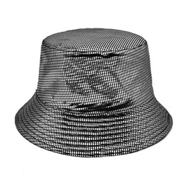 YAMEIZE Trendy Waterproof Bucket Hat Rain Hat for Women Men Fishing Hats Sun Hat Hiking Climbing Party Outdoor, Black, Unit size