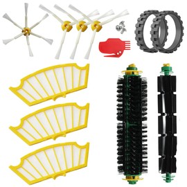 MIRTUX Replacement Pack with Tyres Compatible with Roomba Series 500 505 521 510 530 531 532 534 535 545 550 555 560 562 564 570 570 571 575 580 581 585 5 95. Filters, brushes and tyres.