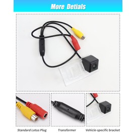 Hochauflösende Autokamera, Rückfahrkamera mit Farbkennzeichenbeleuchtung für FIAT 500L