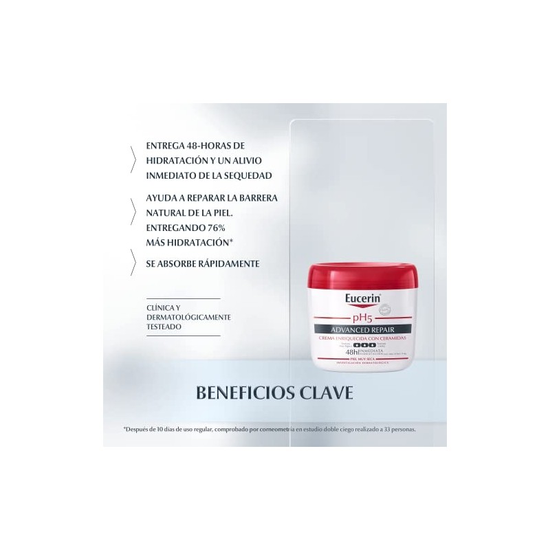 Kit Eucerin Crema Intensiva Ph5 Advanced Repair, 450 Ml +