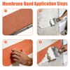 2 Roll Waterproofing Membrane 5In x 98.4Ft 20 Mils Thick