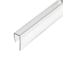 Outwater Plastic J Channel Fits Material 1/4 Inch Thick Clear Butyrate Cap Moulding 36 Inch Length (Pack of 4)