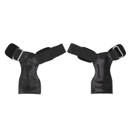 Lifting Straps Rubber Hard Pull Wrist Lifting Straps Durable Deadlift Straps for Fitness Gymnastics Weightlifting A Pair Black