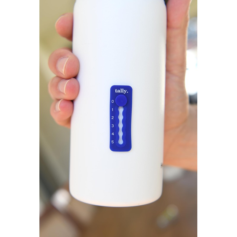 Tally Silicone Hydration Tracker (Adhesive Tracking Accessory adheres to Any