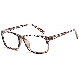 Boolavard Blue Light Blocking Glasses Square Nerd Glasses Frame Anti Blue Ray Computer Game Glasses, leopard