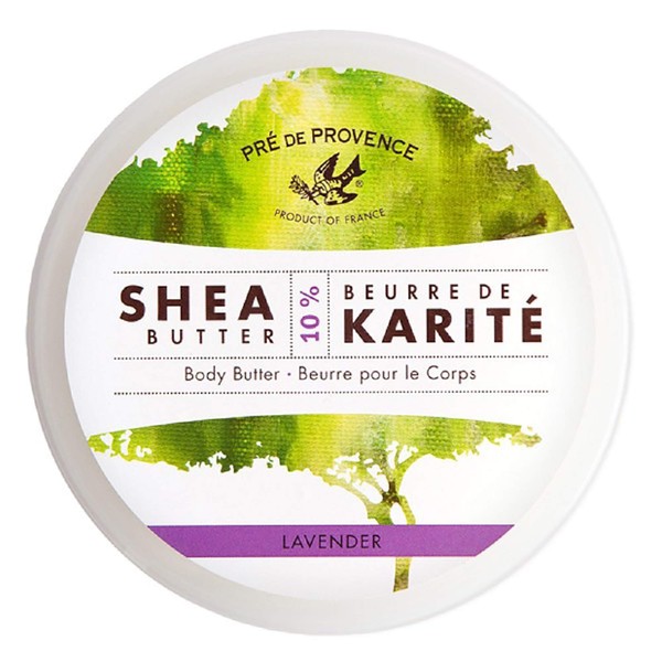 Pre de Provence Beurre De Karité Moisturizing Collection, Shea Butter Enriched Nourishing, Body Butter, 500 ML, Lavender