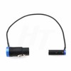 HangTon 40cm Blue Right Angle Flat Profile Audio Mixer Cable